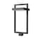 Z-Lite Luttrel 1 Light Outdoor Post Mount Fixture, Black & Sand Blast 566PHXLS-BK-LED - alternate 4